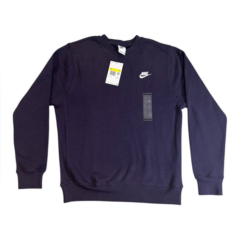 New Nike Sportswear Club Fleece Crewneck Sweatshirt – Purple – Mens Size Sma